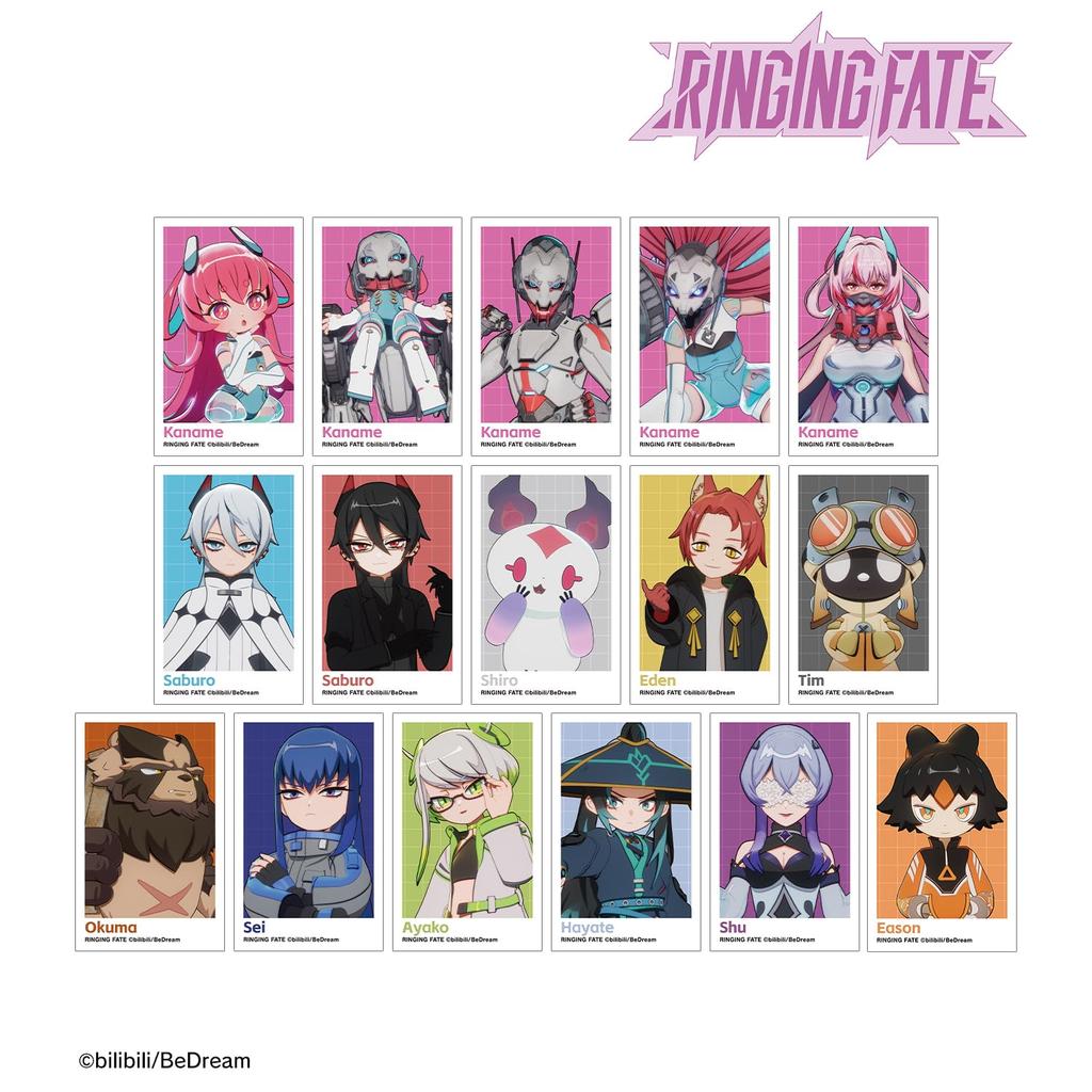 TV anime trading illustration cards BOX of 16 "RINGING FATE"