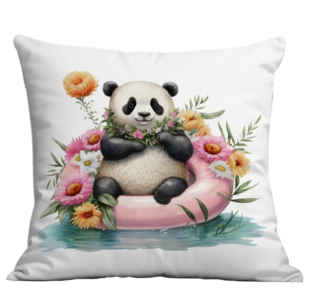 New Cute Cartoon Summer Panda Pillow Case Home Sofa Cushion Pillow Case Decoration