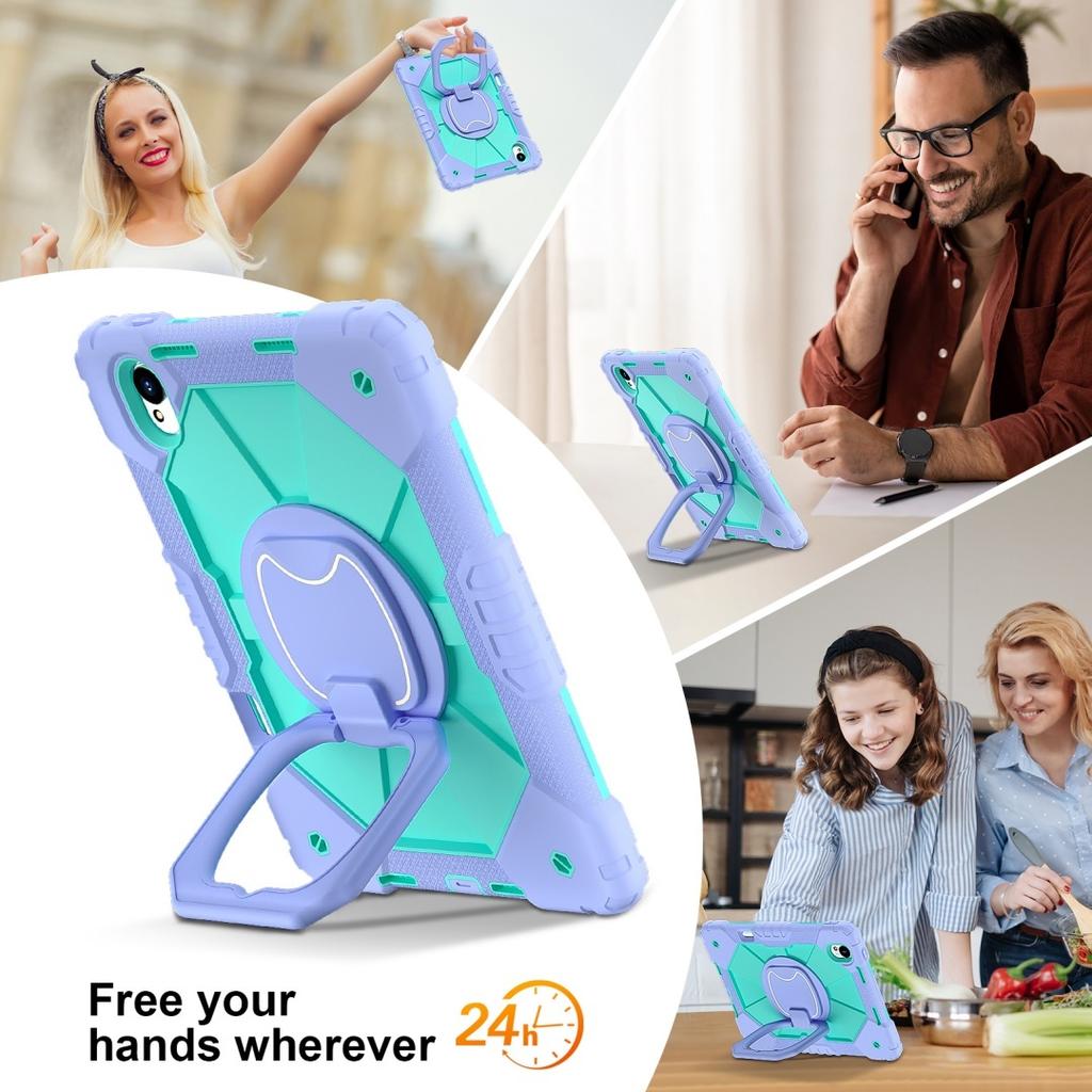 Для Huawei MatePad 11.5 S. Вращающаяся на 360° рукоятка, прочная защитная подставка TPU+PC 3 в 1, противоударный чехол для планшета и ПК