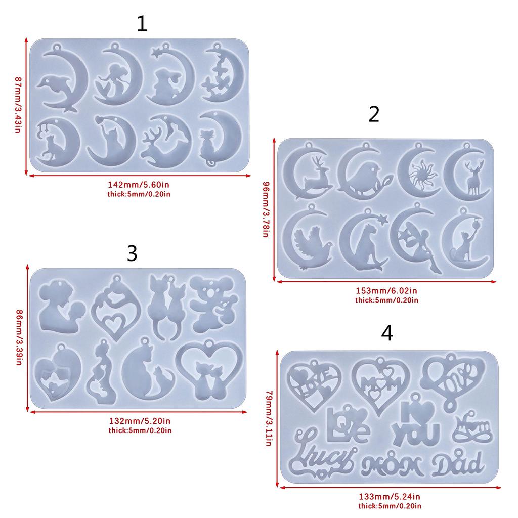 Силиконовая форма для серег, форма для эпоксидной смолы, инструменты для литья ювелирных изделий, формы для ушных украшений для DIY серег-подвесок