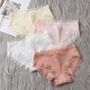 New Women's Lace Threaded Panties Mid-waist Breathable