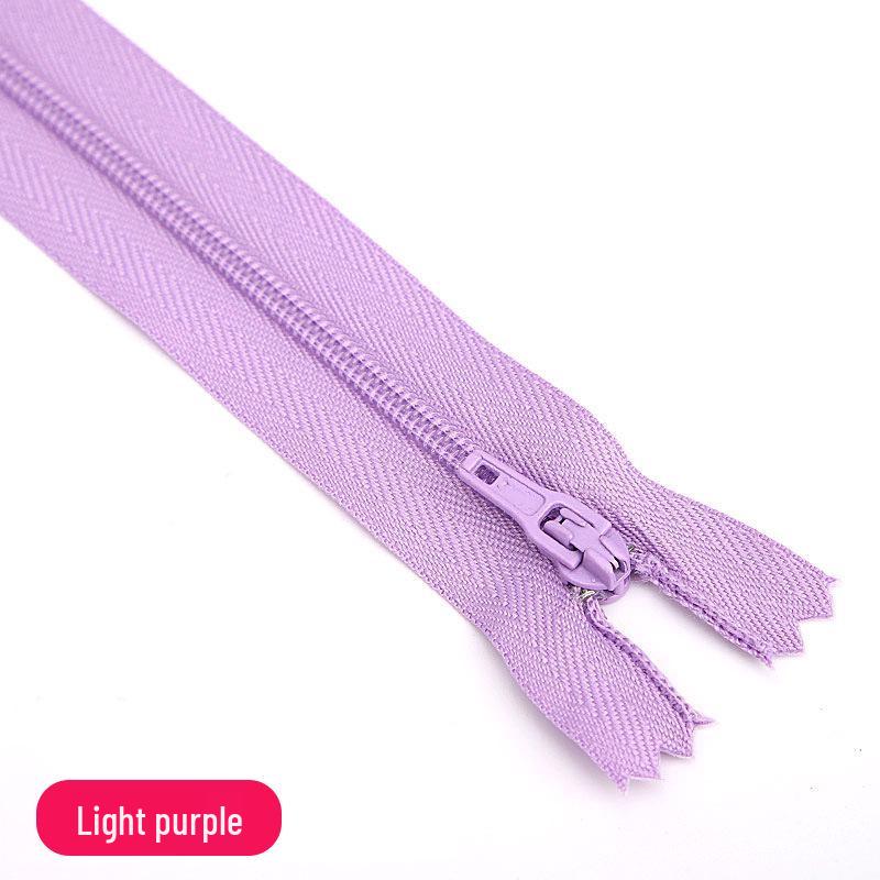 Three Force Short 20CM Nylon Zipper for Dress Pants - Colored Closed-End Fly Zipper Fabric Accessory