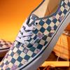 Vans Аутентичные кеды в клетку с цветочным принтом, прочные, дышащие, низкие, из парусины, унисекс, сине-белые VN0A5KS9CCG