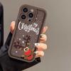 Рождественский мультяшный олень для чехла на телефон iPhone16ProMax 14 Apple 13 матовый 12/15 Премиум 11