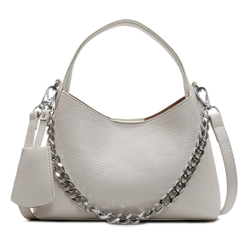 2025 European and American Style New Women's Bag Fashionable Underarm Bag Simple Bag Chain Handbag Casual Large-capacity Tote Bag