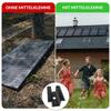 10 X Центральный зажим для PV солнечных панелей, Черный, Модульный зажим для всех высот рамы, Кронштейн для солнечных панелей для крыши солнечных панелей