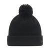 New Era Вязаная шапка с манжетой в рубчик и металлическим помпоном с эксклюзивным логотипом Free, Черный, ONSPOTZ,