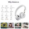 HiFi стерео беспроводные Bluetooth наушники музыкальные спортивные игровые гарнитуры для ноутбуков наушники с шумоподавлением в микрофоне поддержка TF/FM
