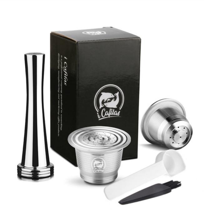 Icafilas Многоразовая Кофейная Капсула Для Nespresso Фильтры из Нержавеющей Стали Многоразовые Фильтры Эспрессо Для Эссенции Капсула Nespresso Качество