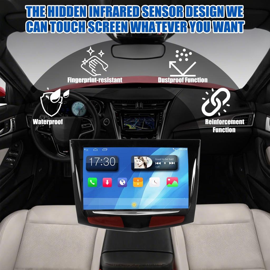 RANSOTO CUE Дисплей с сенсорным экраном Совместим с Cadillac ATS Escalade XTS SRX CTS CTS CTS-V 2013 2014 2015 2016 2017 Сенсорный дигитайзер с рамкой