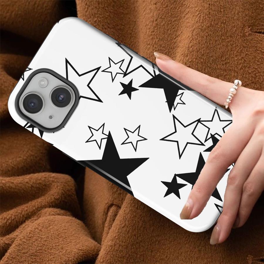 Модный и стильный чехол-накладка со звездами Capa для Apple iPhone 17 XS XR 13 16 Air 11 14 Plus 16e 12 15 Pro Max