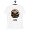 Japanese Daruma Doll Blue Face Red Hair Band Tshirt