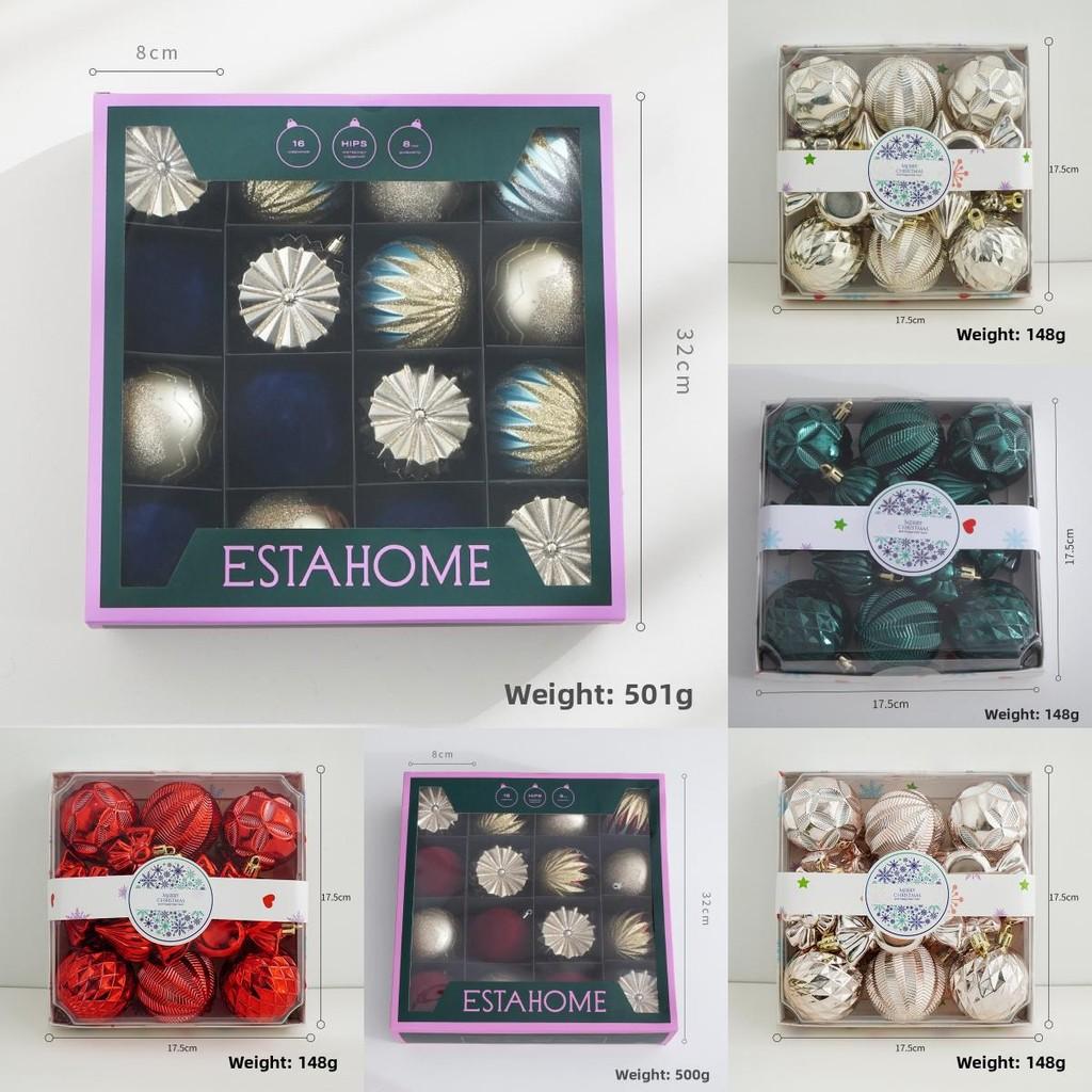 Modern Christmas Hanging Ball Ornaments For Festive Tree Decorations