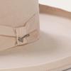 New French pure wool top hat Beige wool hat