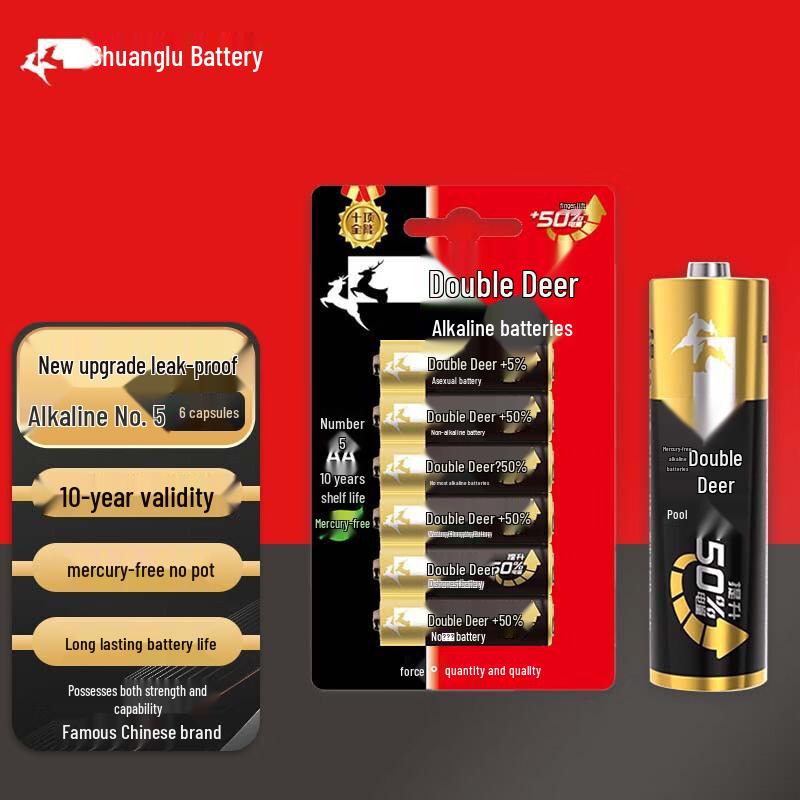 Shuanglu AA Alkaline Batteries CN plug (adapter included)