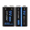 CITYORK 9 В 650 мАч литий-ионная аккумуляторная батарея Micro USB 9 В 6F22 9 В литиевая батарея для мультиметра, микрофона, игрушки