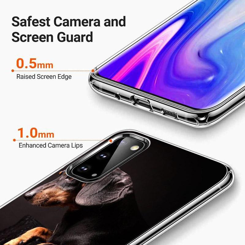 Такса Доберман для OPPO Reno7 SE 6 5 ZF 4G 5G Find X2 X3 Neo Lite Pro Plus прозрачный мягкий чехол для телефона Coque