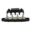 4 Terminal Power Distribution Block Bus Bar with Covers 250 Amps Rating Marine Bus Bar Battery Terminal Distribution