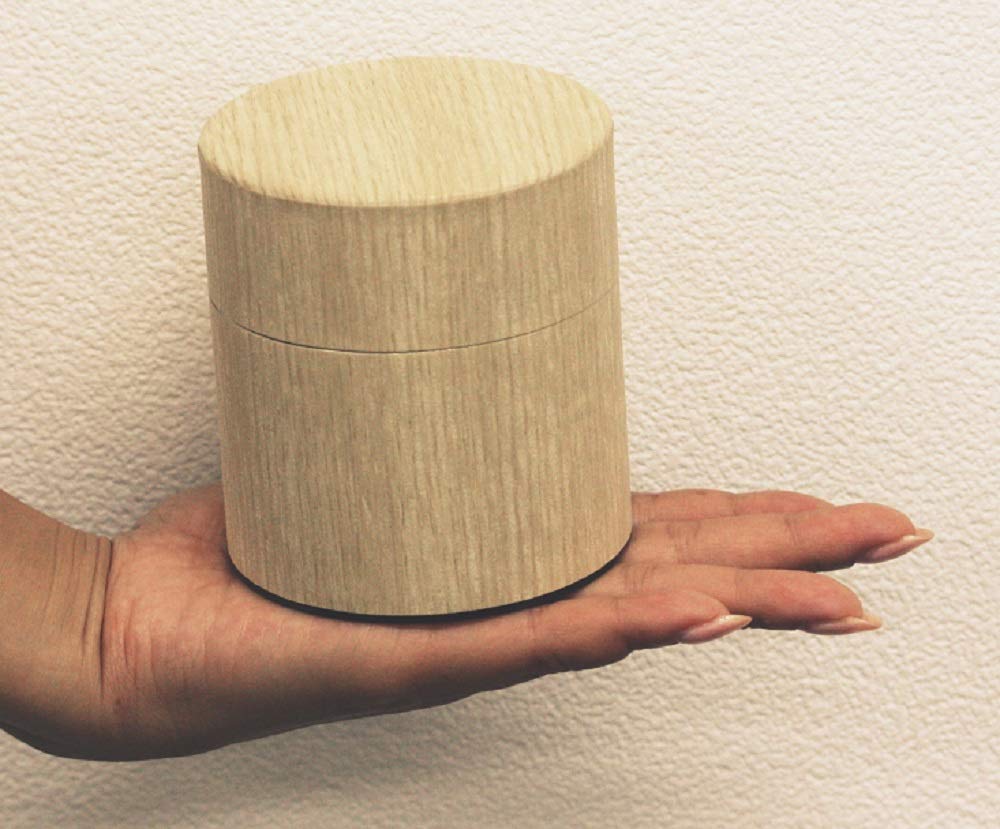 Kotodo Takahashi Seisakusho Wooden Nuku Mori Tea Caddy, Flat, 150g, Oak