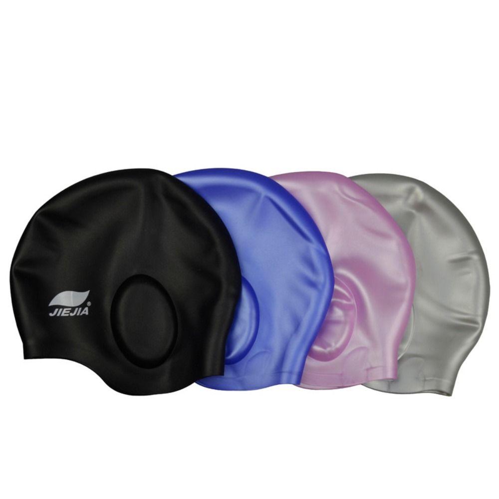 Swim Pool High Elastic Diving Hat Swim Pool Cap Silicone Swimming Caps Protect Ears Swim Hat