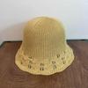 Sun Protection Women Sun Hat Wave Pattern Fisherman Hat New Knitted Fisherman Hat  Women's Spring