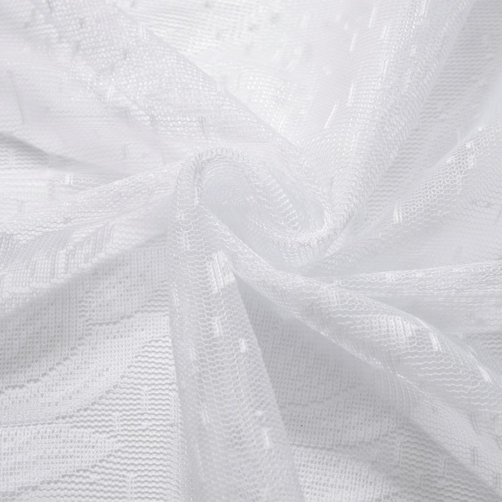 1 шт. Современные белые шторы с волнистым узором для кухонных и ванных окон