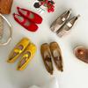 2025 Spring and Autumn New Fashion Versatile Flat Bottom Retro Little Red Single Shoes Fairy Shoes Summer Ballet