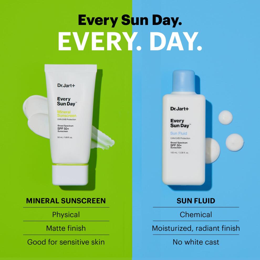 Dr.Jart+ Every Sun Day Mineral Sonnenschutz LSF 50+ f r das Gesicht | Koreanische Hautpflege 1,69 fl oz