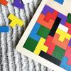 1 Set Wooden Puzzle Baby Early Education Fun Game Children Thinking Logic Square Toy Puzzle
