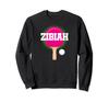 Zibiah Name Girls Table Tennis Ping Pong Game Racket Sports Sweatshirt