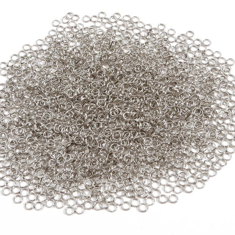 5/6/8/10mm 200-500pcs/bag Popular Iron Double Connecting Loops Rings For Jewelry Making DIY Accessories Split Jump Open Connectors Jewelry Accessory