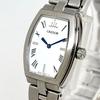 Б/у [Рабочая Новая Батарейка] Seiko Credor Классические Часы Tonneau Синяя Стрелка Римские Цифры