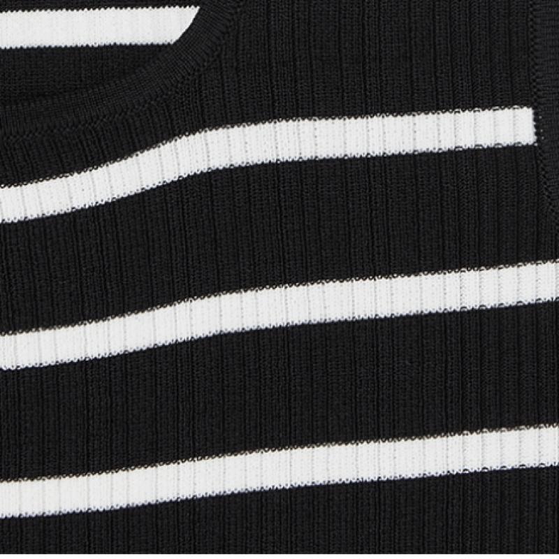 [She S miSS] Square Neck Knit SleeveleSS SSkpop22580 Bk