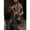 American Leopard Print Shirt Jacket - Women's Autumn Long Sleeve Top