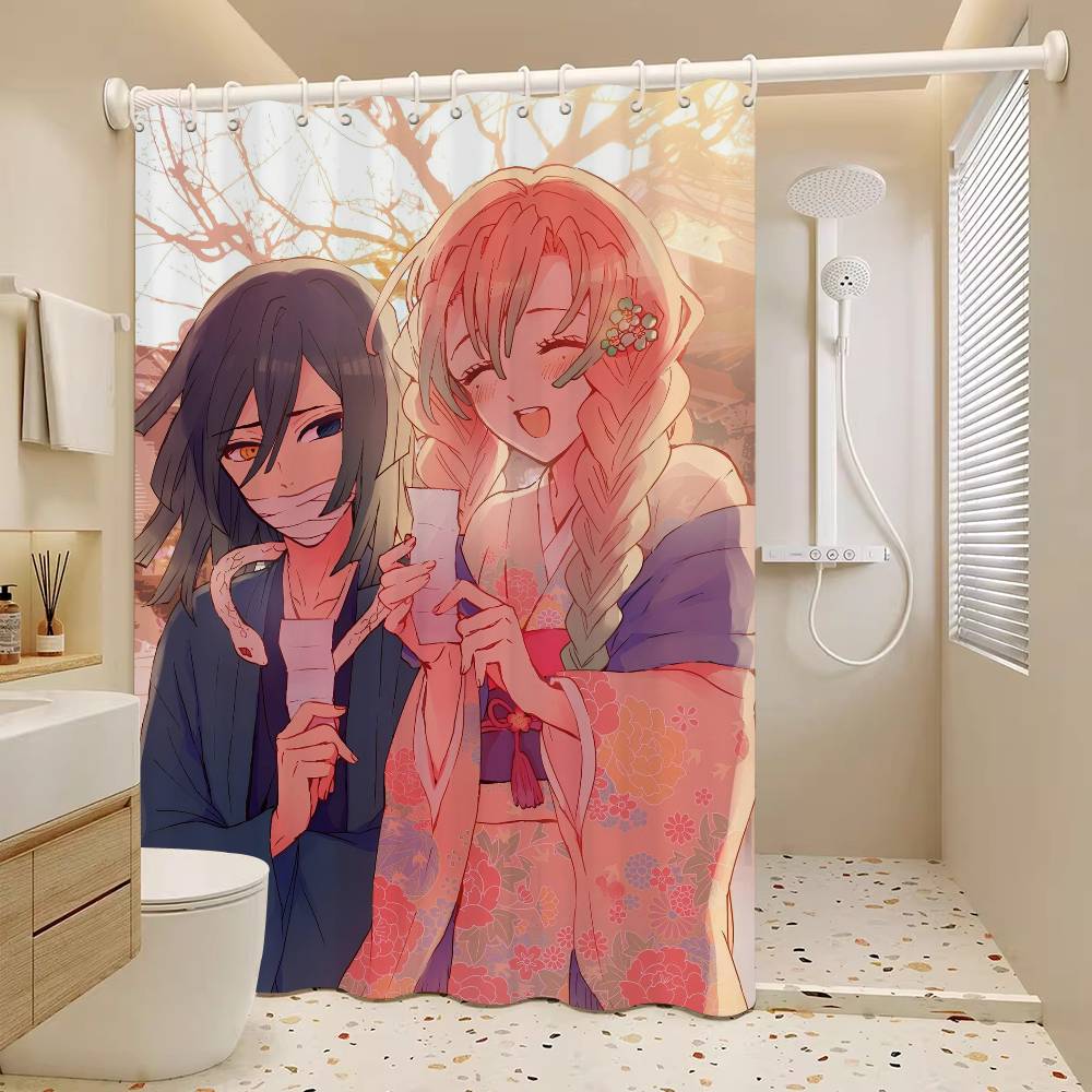 Аниме М-Мицури-Канродзи Водонепроницаемая тканевая шторка для душа Занавеска для ванной Домашняя шторка для душа в гавайском стиле