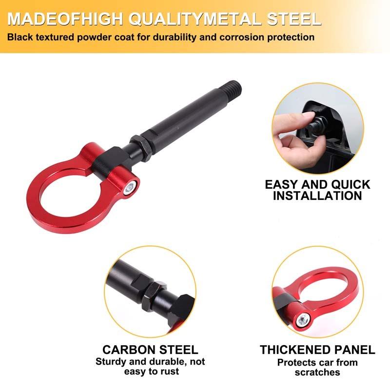 Car Forward Trailer Hook Tow Ring Bumper Tow Hook Trim For BMW X1 U11 2023-2026 Aluminum Alloy Exterior Car Accessories