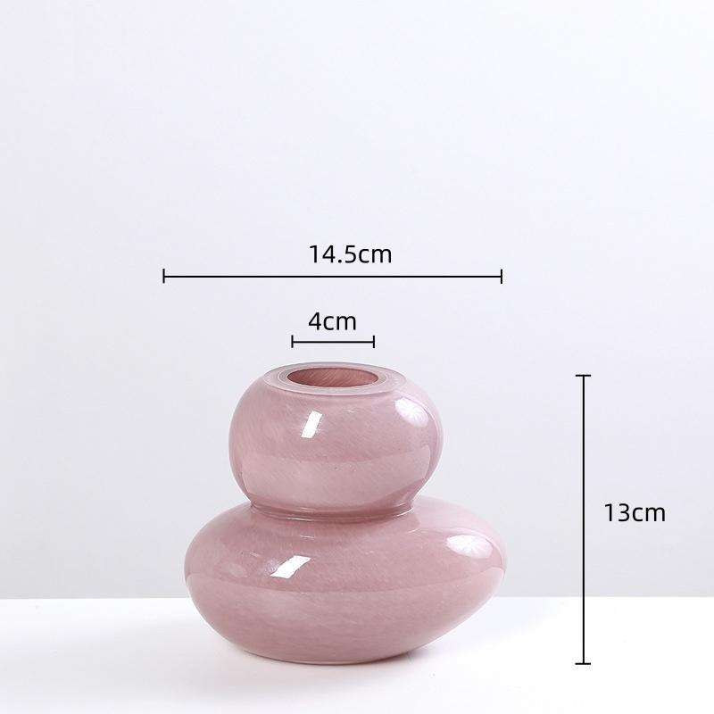 Галька Форма Геометрическая Штабелируемая Стеклянная Ваза Ваза для Цветов Аксессуары для Цветочной Композиции Террариум Аксессуары для Домашнего Декора