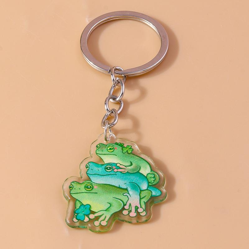 Creative Funny Cat Keychain Cartoon Animal Key Ring Pendant for Car Key Holder Women Girl Handbag Decor Charms DIY Jewelry Gifts