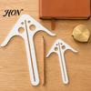 Mortise And Tenon Jig Woodworking Center Locator Tool, Portable Wood Locator, Durable DIY Carpentry Layout Gauge Finder for Furniture Making