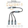 USB Splitter Cable,USB/Type C Male to 2/3 Female Extension Cord Connectors,USB Port Hub Data&Charging Power Split Adapter