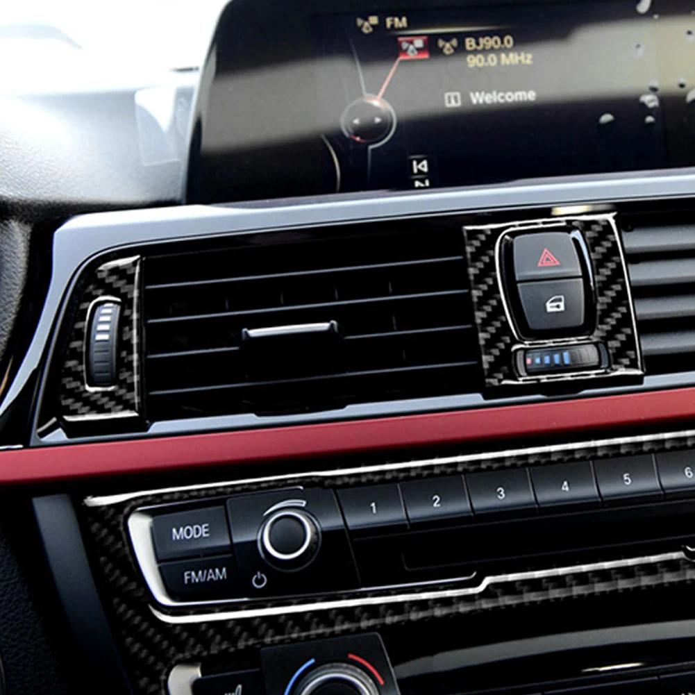 Для BMW F30 F31 F32 F33 F34 320i 428i 3 серии карбоновое волокно автомобильное вентиляционное отверстие крышка отделка A/C дефлектор кондиционера отделка