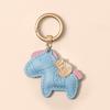 Women's Bag Charm Decoration Bag Pendant Cartoon Rocking Wooden Horse Women's Leather  Bag Charm Key Chain Cute Bag Accessories Gifts