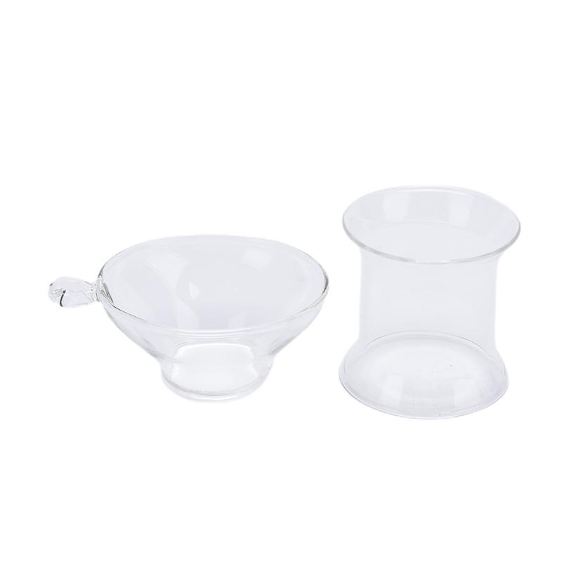 1 стеклянное ситечко для чая с ручкой для заварки листового чая, фильтр-дуршлаг