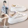 G5702 New White Shoes Women's  Summer Breathable Mesh Sneaker All-Match Board Shoes Thick Bottom Height-Increasing Mesh Shoes