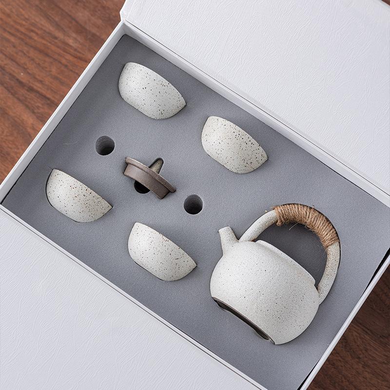 Подарочный набор для чая Кунг-фу в стиле легкой роскоши, чайник, 24 чашки, чайный поднос, деловые подарки для клиентов