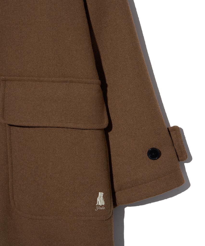 Yale Wool Blended Long Duffle Coat_Camel