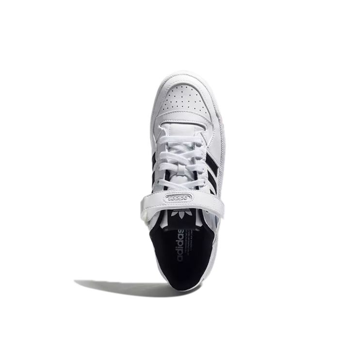 adidas Оригинальные Forum Lo Искусственная кожа Удобная повседневная носка Прочные низкие кеды для скейтбординга Мужские кроссовки Белый Черный G25813