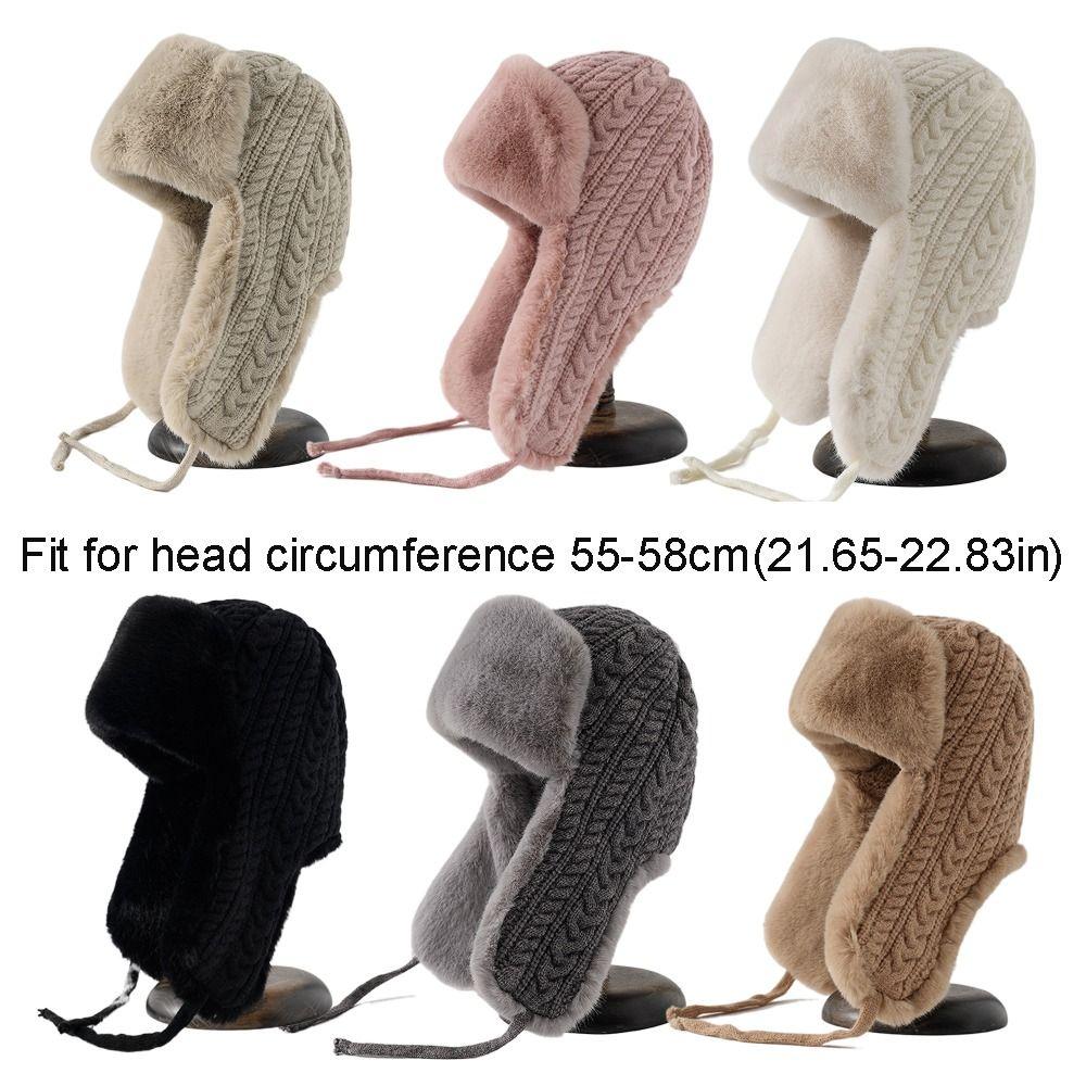 Warmth Lei Feng Hat Thickened Plush Hood Cap Fashion Extended Ear Protection Hat