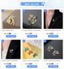 Cazador Colorful Hummingbird Lapel Pins for Women Bird Brooch Stainless Steel Metal Pins Backpack Badges Jewelry Valentine Gift