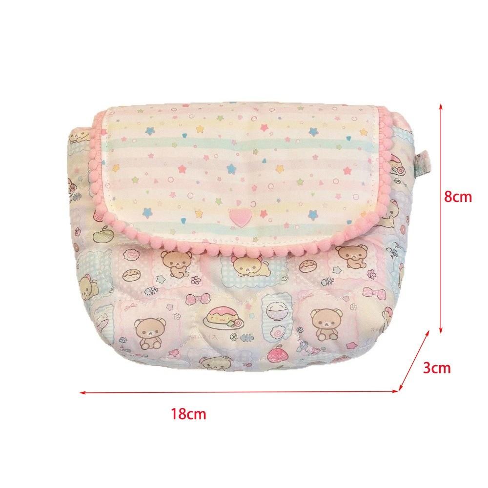 Quilted Design Pencil Case Large Capacity Pen Bag Kawaii Makeup Bag Office Use